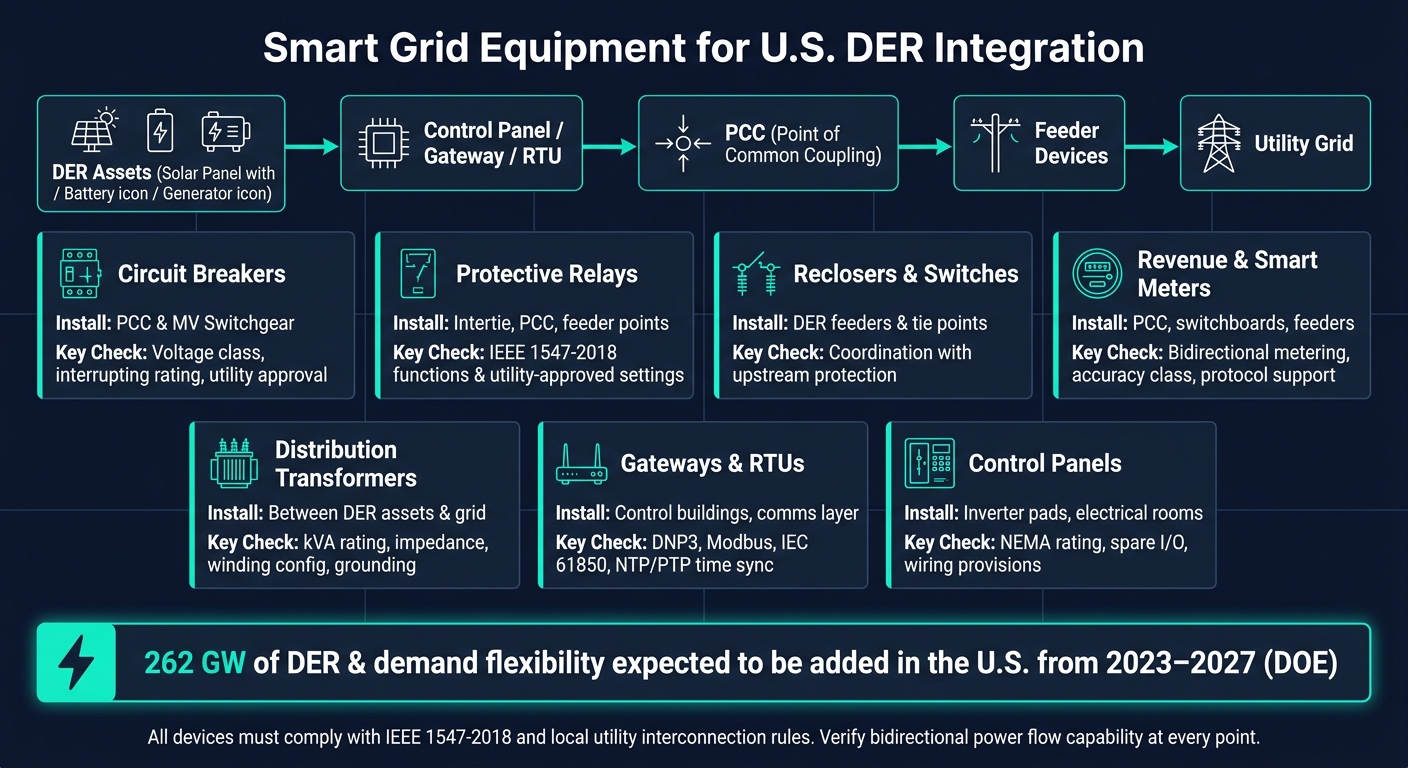 Smart Grid Equipment for DER Integration: 7 Key Device Types at a Glance