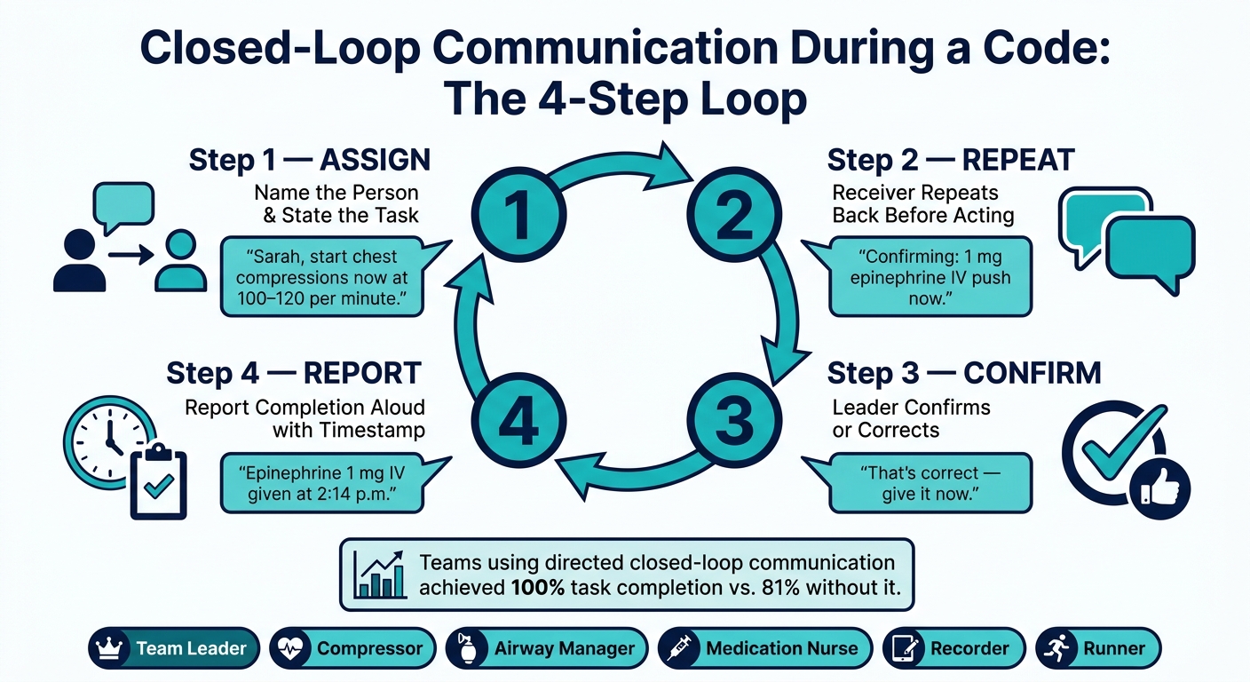 Closed-Loop Communication in Code Events: The 4-Step Loop