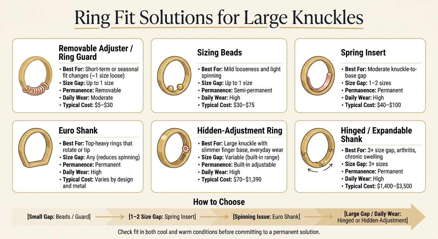 Ring Fit Solutions for Large Knuckles: Cost & Use Case Guide