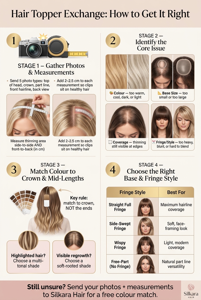 Hair Topper Exchange Process: 4 Steps to the Perfect Fit