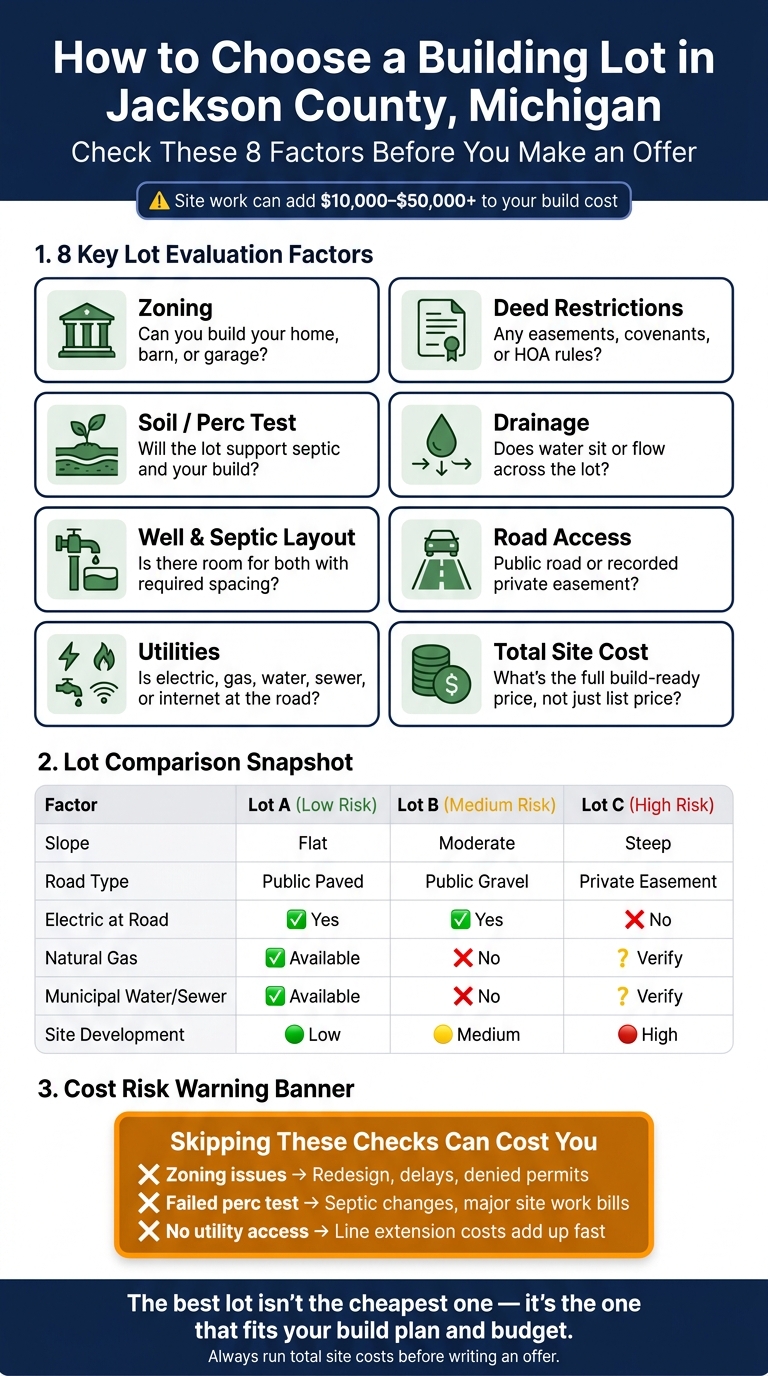 Jackson County Michigan Lot Buying Checklist: What to Check Before You Buy