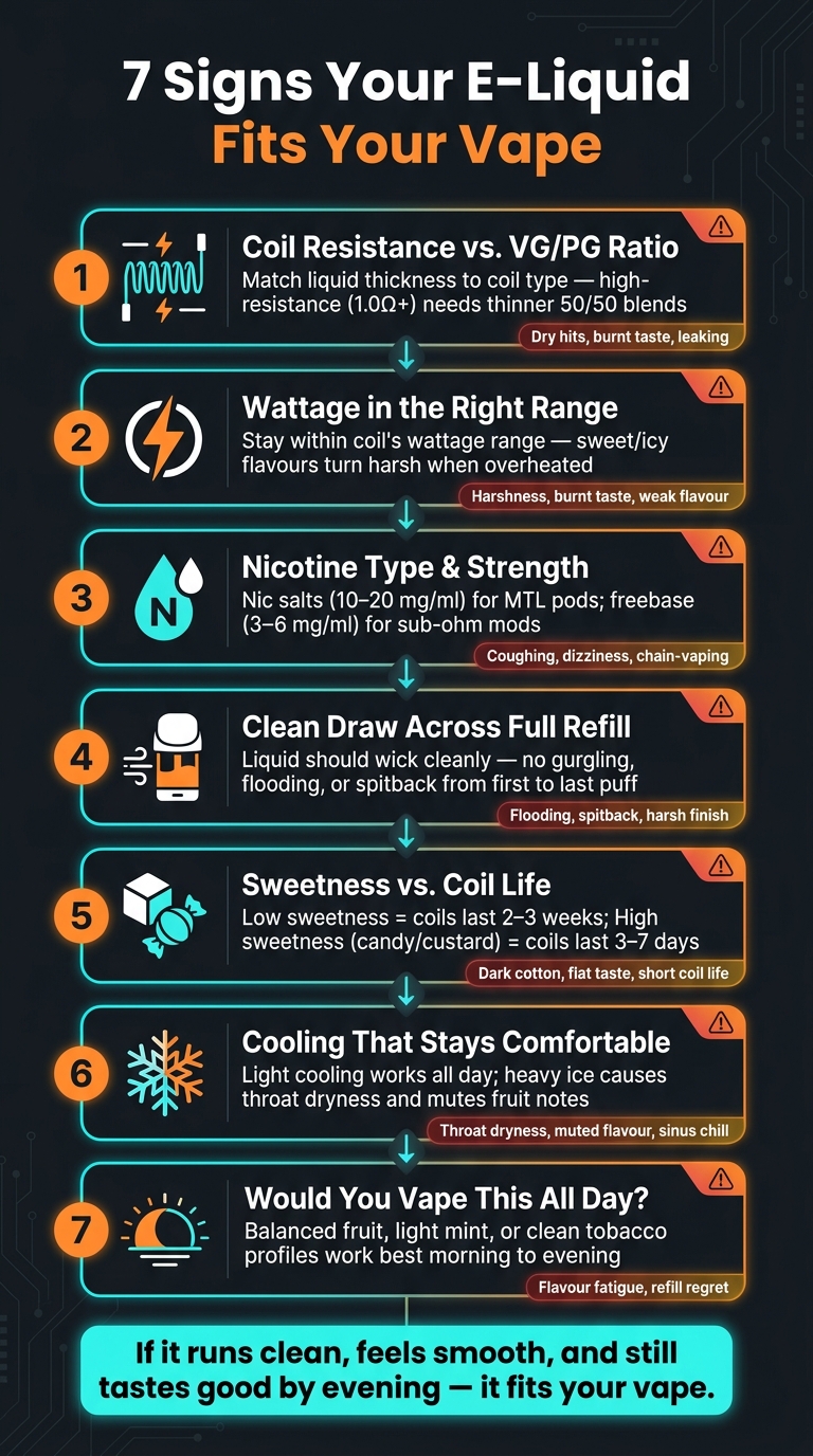 7 Signs Top E-Liquid Flavor Fits Your Vape 2 7 signs your e-liquid fits your vape: quick compatibility checklist