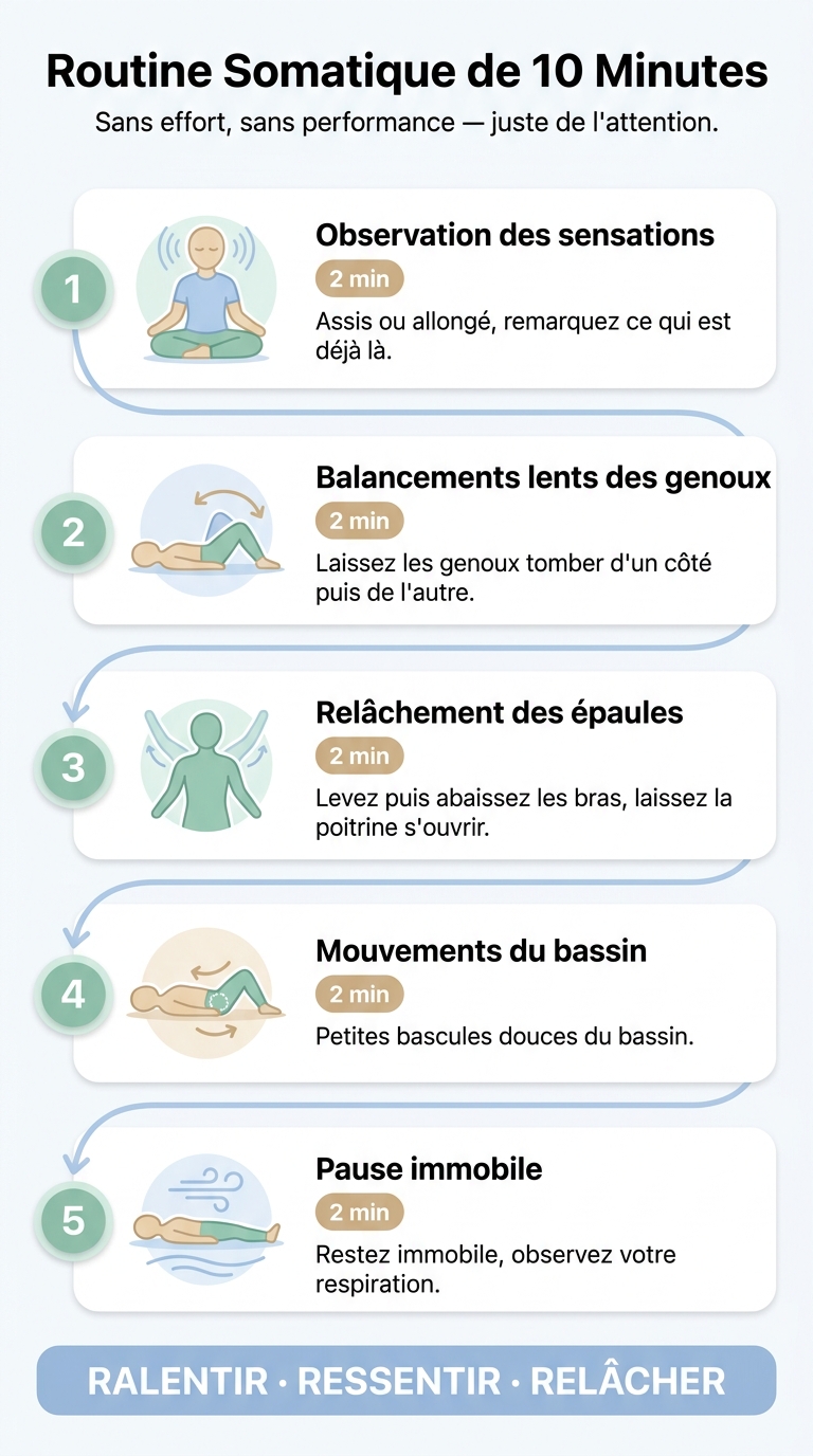 Routine Somatique de 10 Minutes pour Débutants