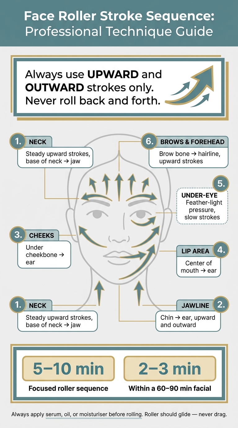 Face Roller Technique: Step-by-Step Stroke Guide for Professionals
