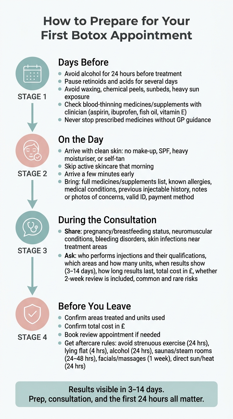 How to Prepare for Your First Botox Appointment: Step-by-Step Checklist