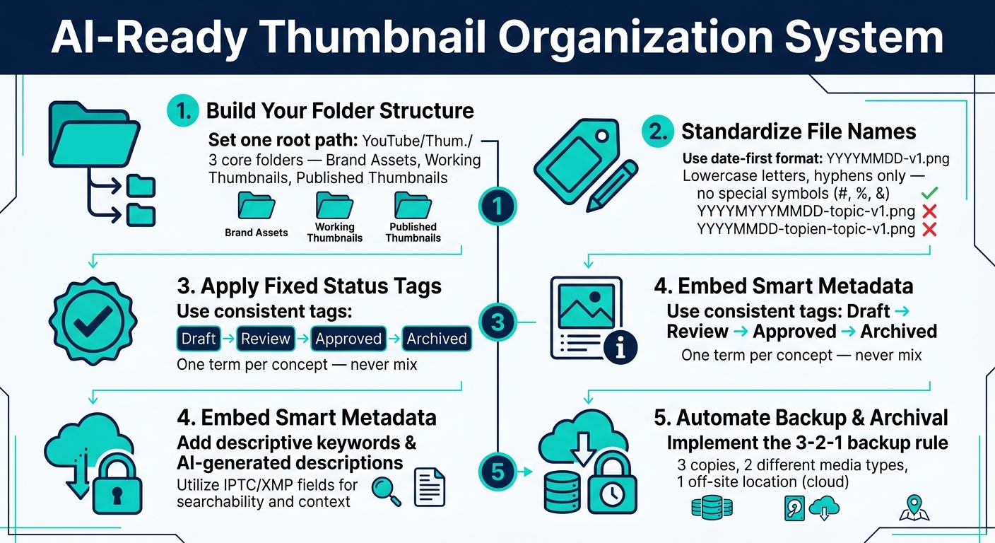 AI-Ready Thumbnail Organization System: 5-Step Setup Guide