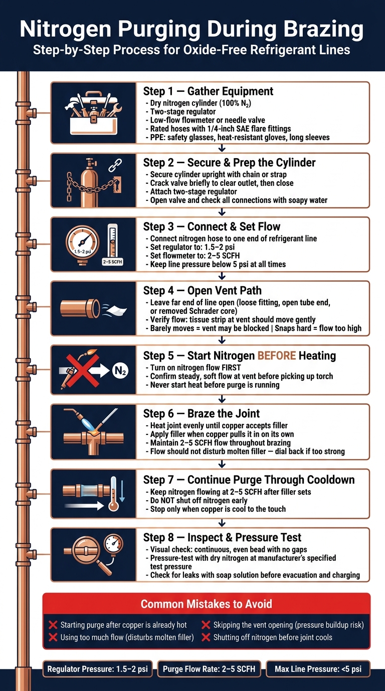 Nitrogen Purging During Brazing: Step-by-Step Setup & Flow Guide