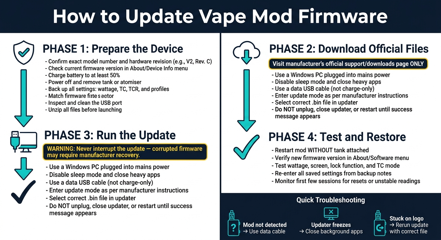 How To Update Vape Mod Firmware 2 How to update vape mod firmware: step-by-step guide