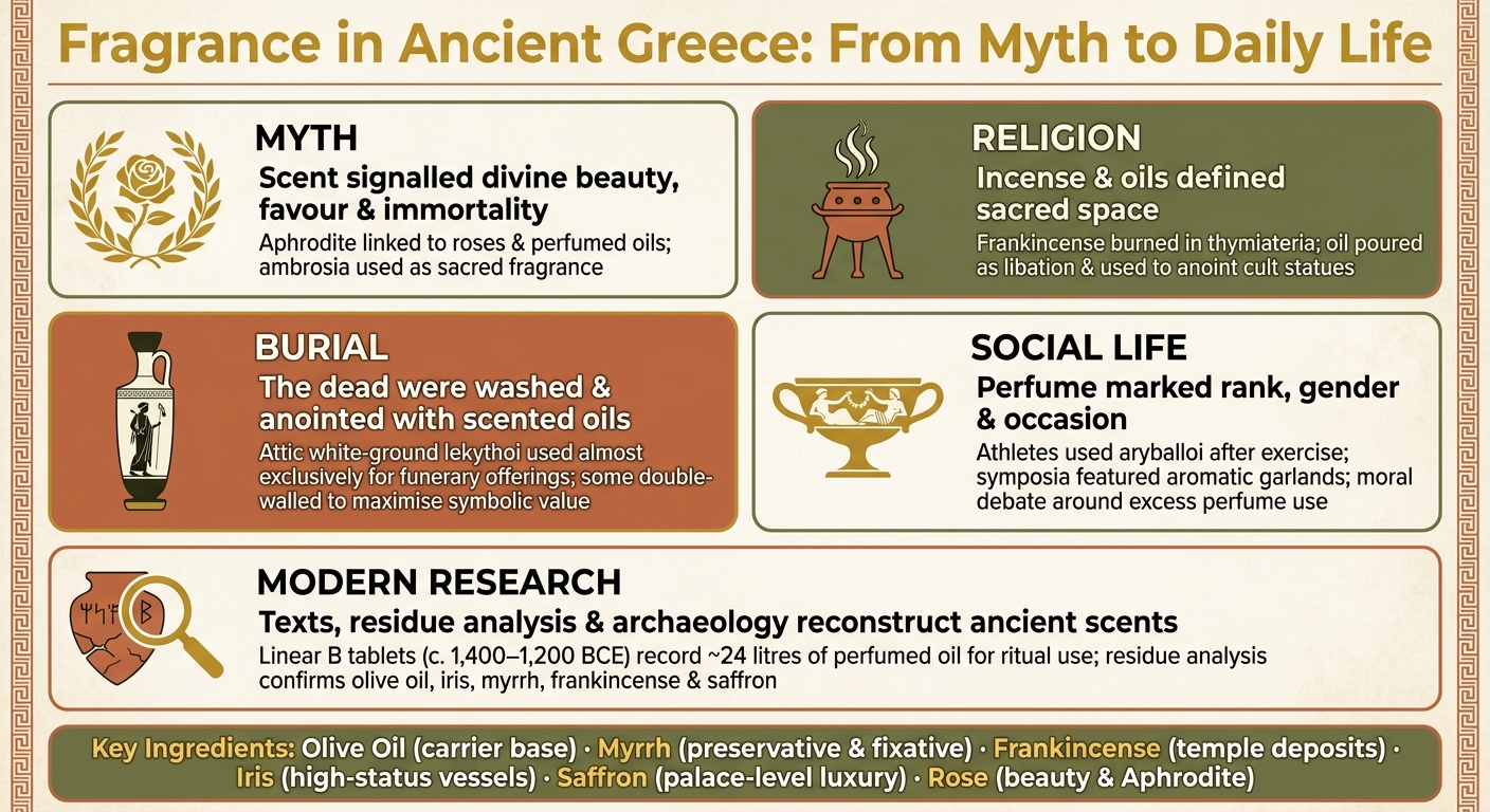 Fragrance in Ancient Greece: Myth, Ritual & Daily Life