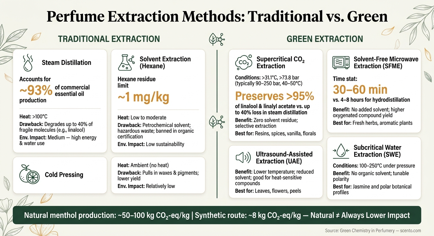 Green vs. Traditional Perfume Extraction Methods Compared