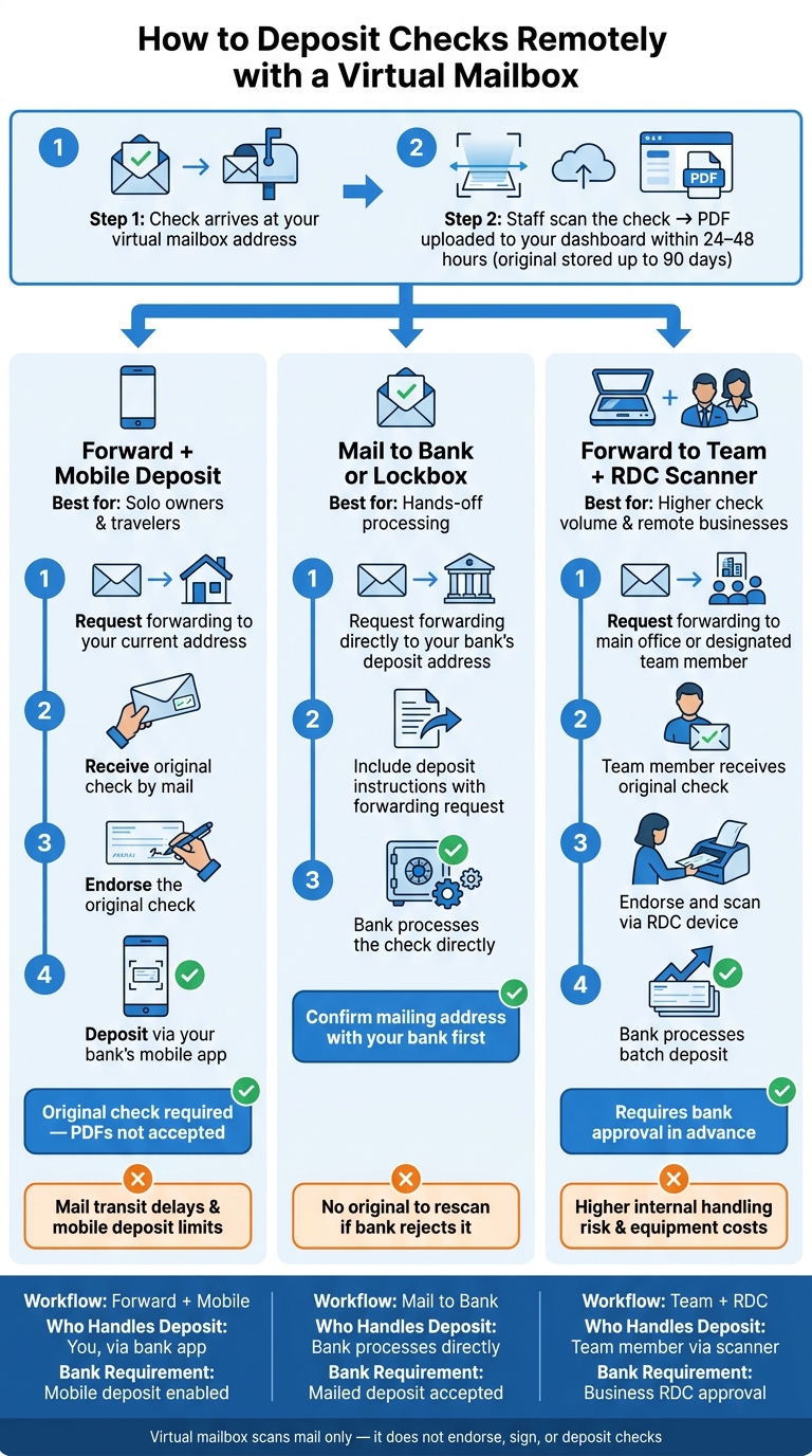 How to Deposit Checks Remotely with a Virtual Mailbox