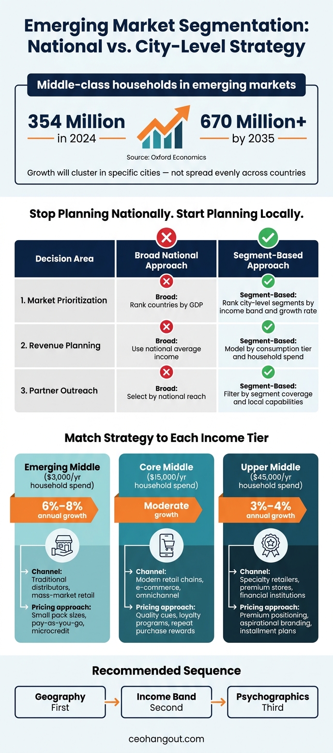 Emerging Market Segmentation: National vs. City-Level Strategy