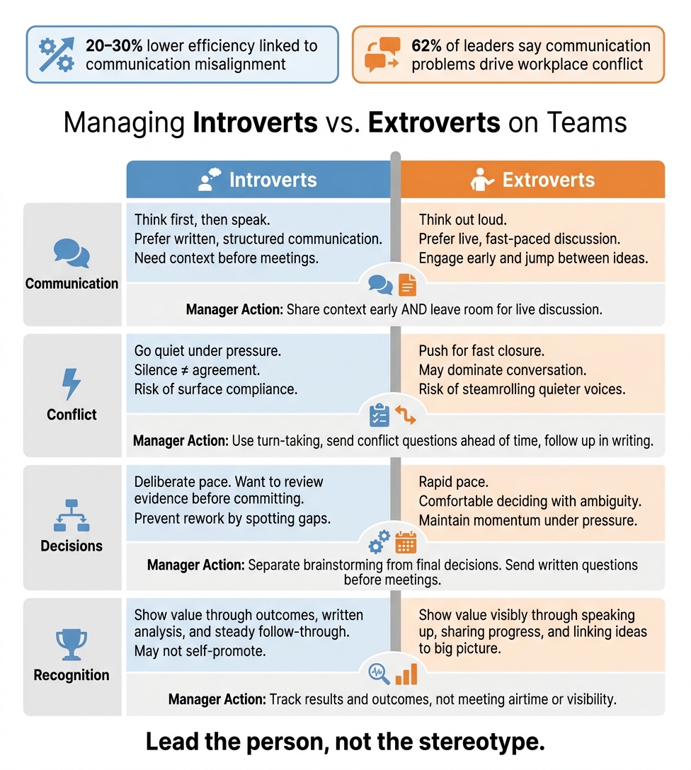 Introverts vs Extroverts at Work: How to Manage Both Effectively