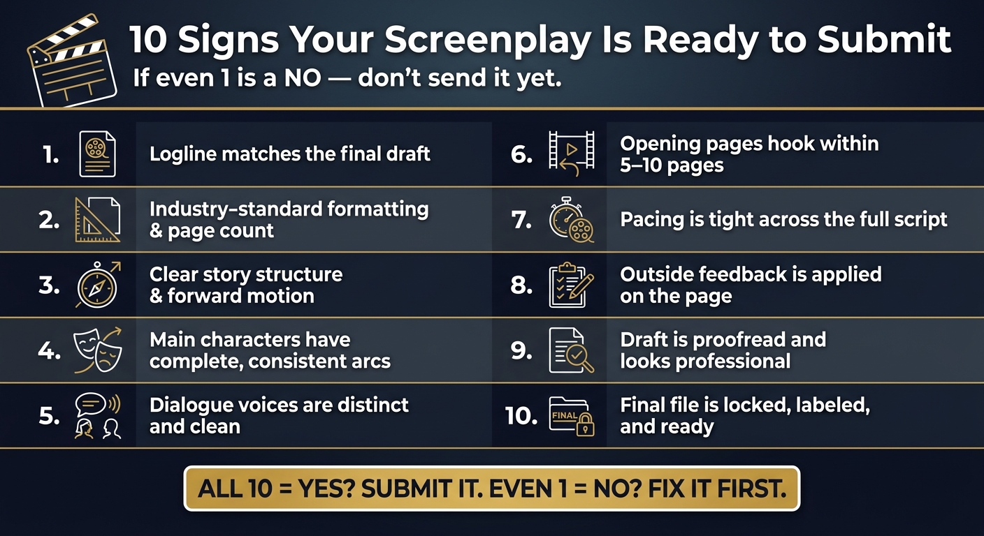 10 Signs Your Screenplay Is Ready to Submit