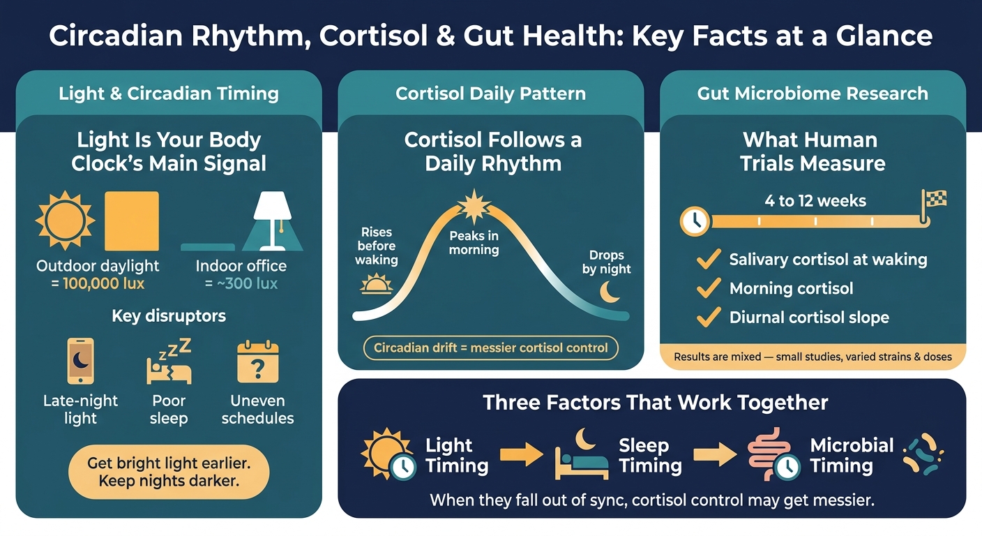Circadian Rhythm, Cortisol & Gut Health: Key Facts at a Glance