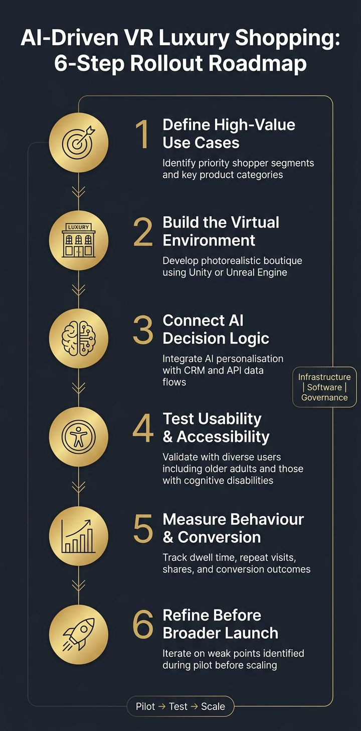 AI-Driven VR Luxury Shopping: 6-Step Rollout Roadmap