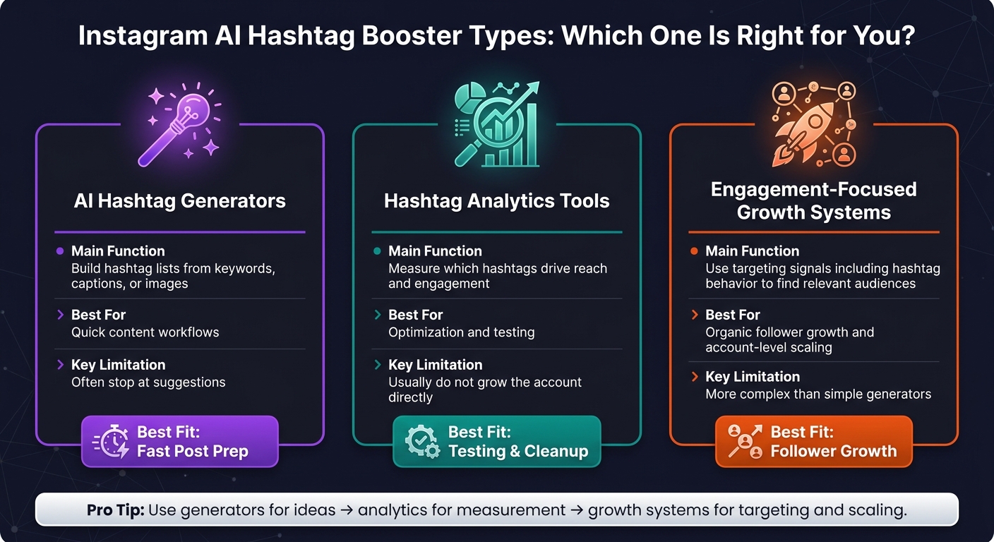 Instagram AI Hashtag Booster Types: Which One Is Right for You?