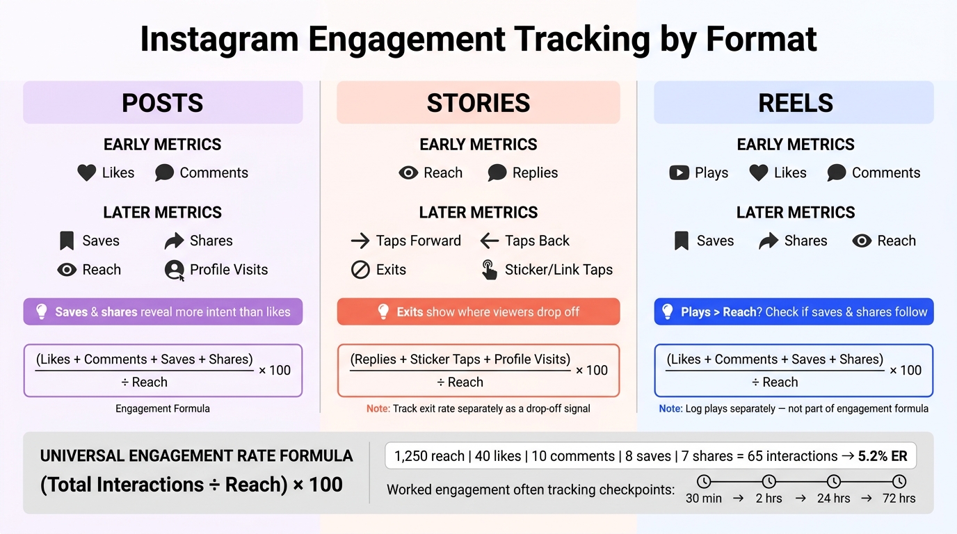 Instagram Engagement Tracking: Posts vs. Stories vs. Reels