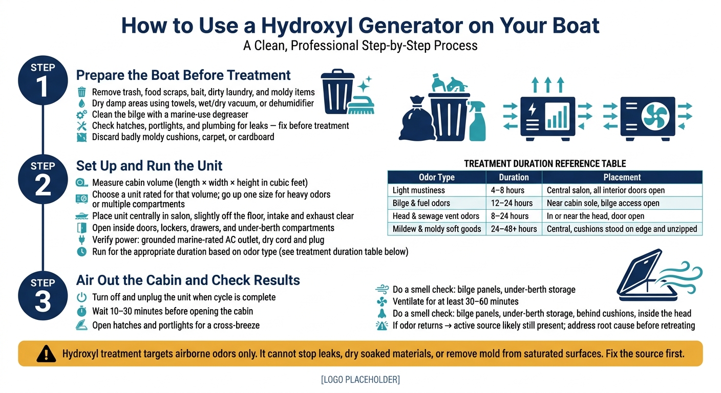 How to Use a Hydroxyl Generator on Your Boat: Step-by-Step Guide