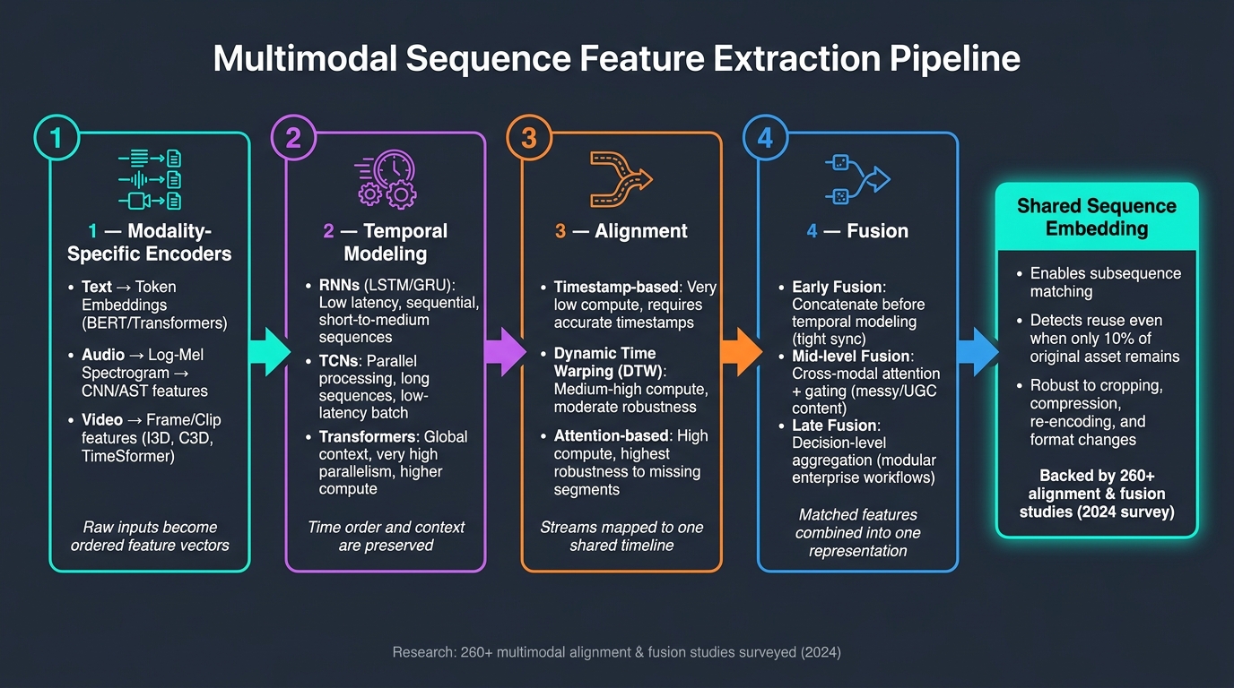 Multimodal Sequence Feature Extraction: 4-Step Pipeline Explained