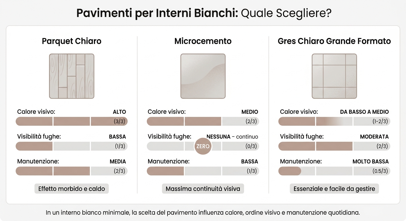 Pavimenti per Interni Bianchi a Roma: Confronto tra Materiali