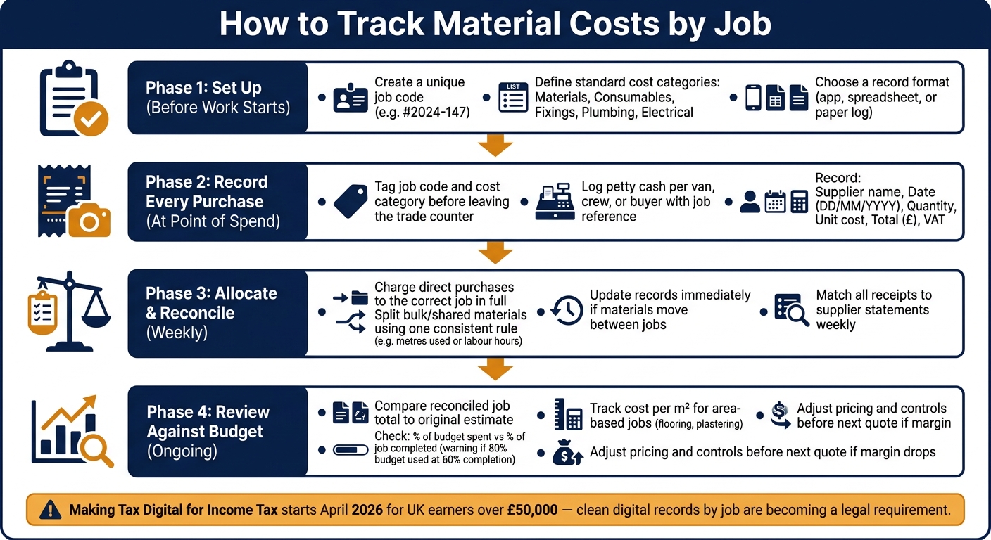 How to Track Material Costs by Job: A Step-by-Step Workflow