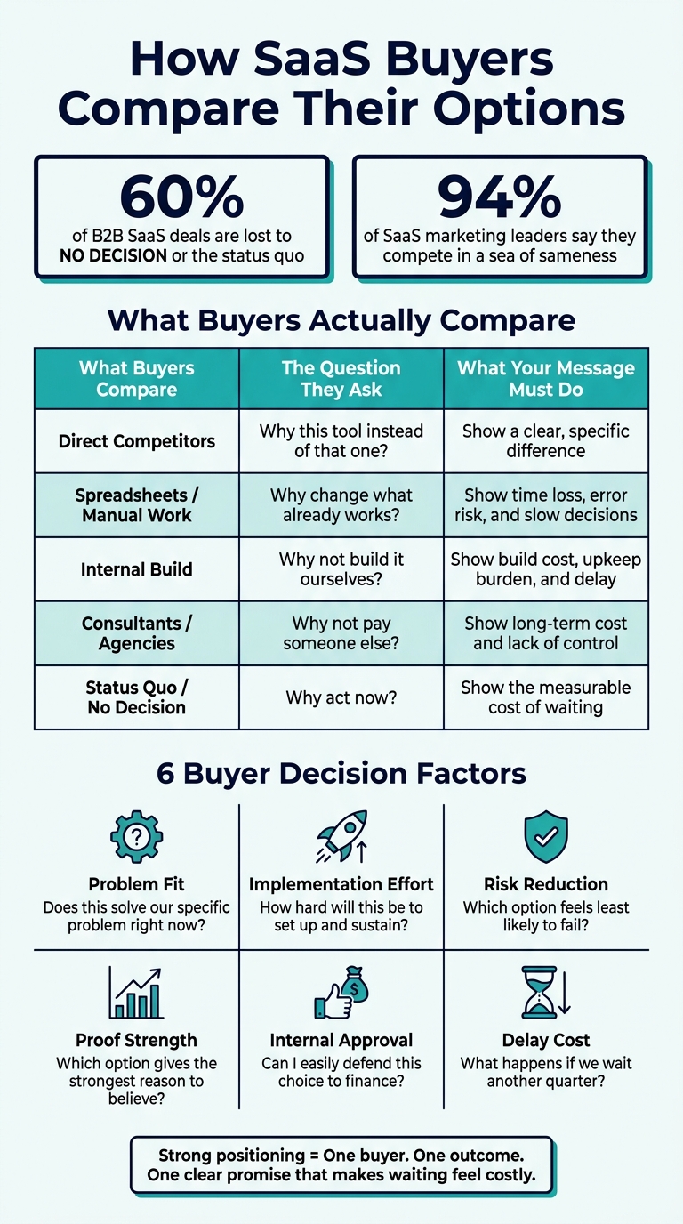 SaaS Competitive Positioning: How Buyers Compare Their Options