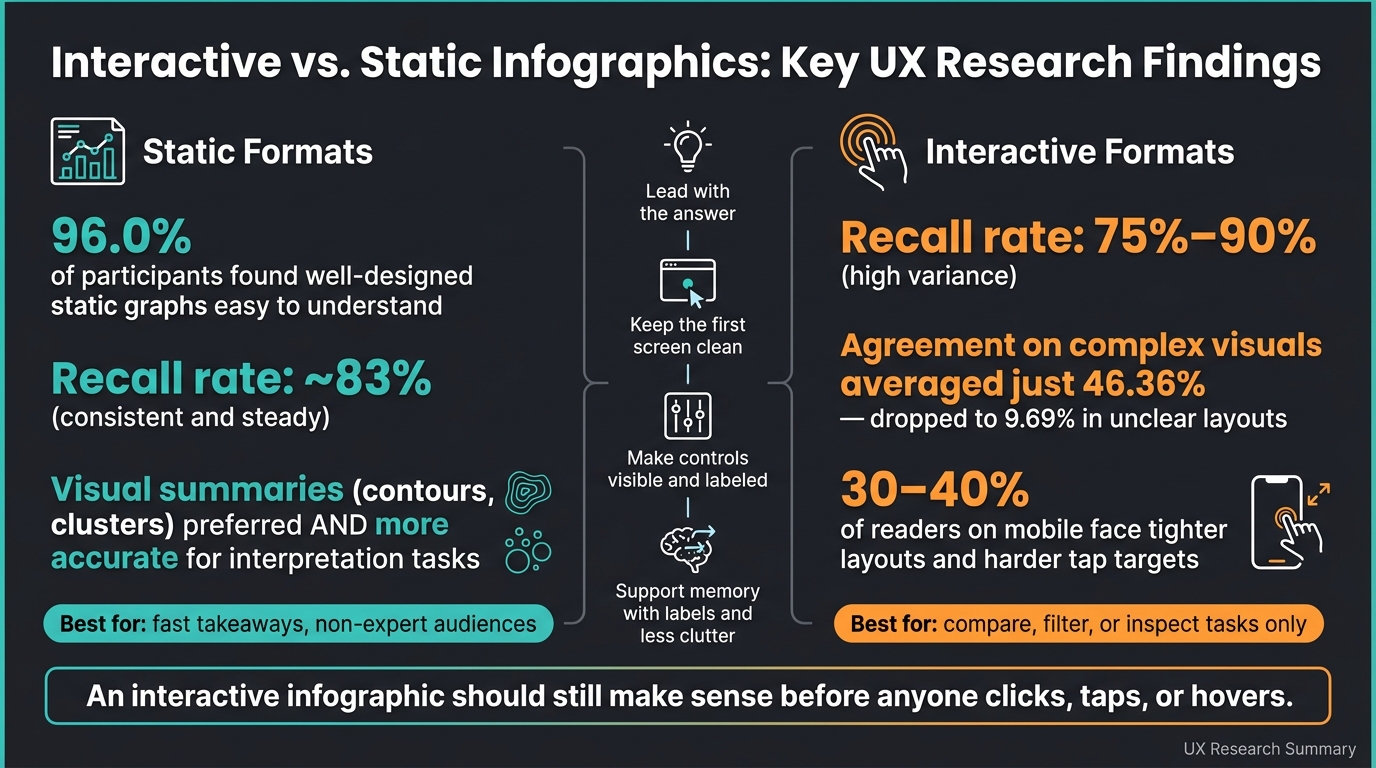 Interactive vs. Static Infographics: UX Research Key Stats