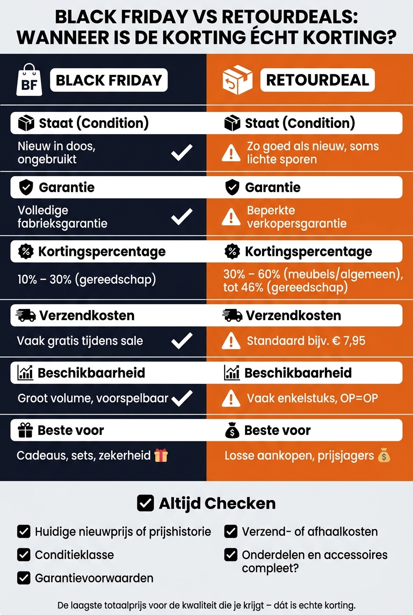 Black Friday vs Retourdeals: Wanneer is de Korting Écht Korting?