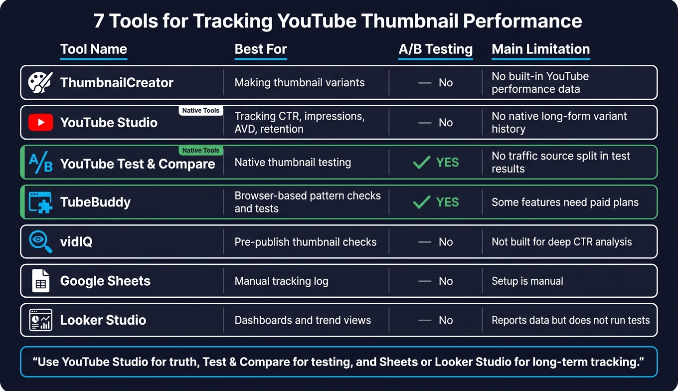 7 Best Tools for Tracking YouTube Thumbnail Performance (2024)