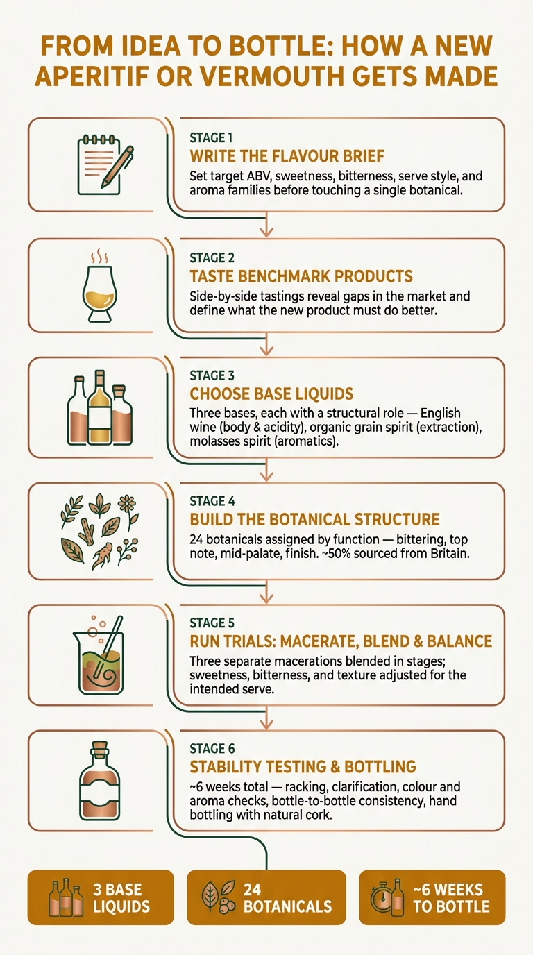 From Idea to Bottle: The 6-Stage Aperitif & Vermouth Development Process