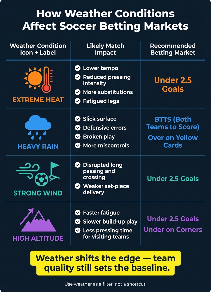 How Weather Conditions Affect Soccer Betting Markets