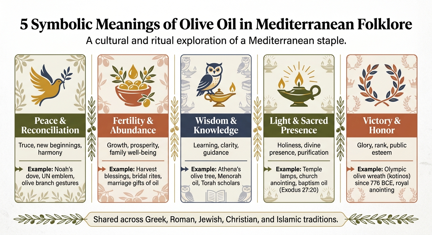 5 Symbolic Meanings of Olive Oil in Mediterranean Folklore