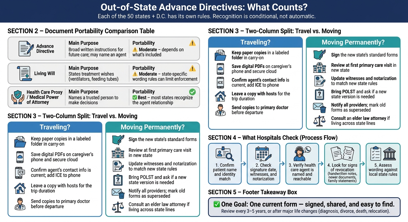 Advance Directive Portability Across State Lines: A Quick Guide