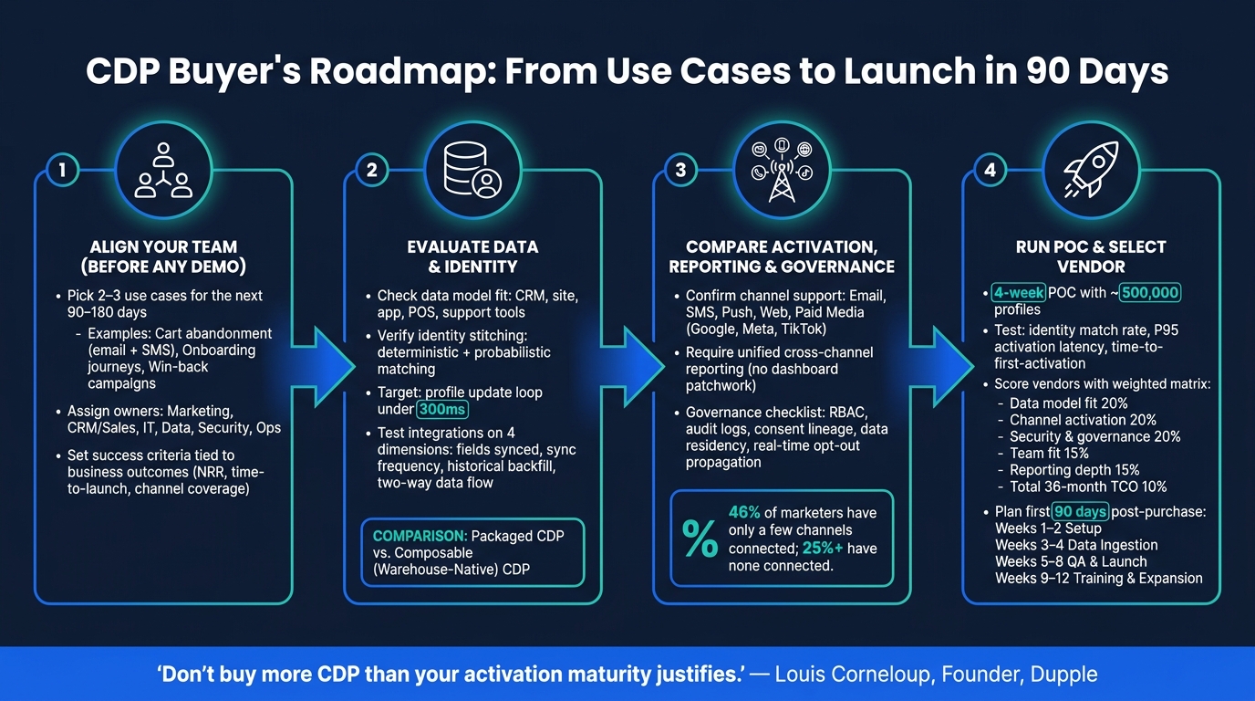 CDP Buyer's Roadmap: From Use Cases to Launch in 90 Days