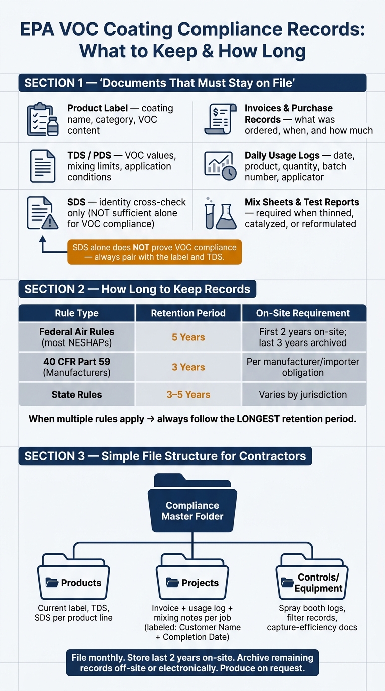 Epa Voc Forms For Coatings: What Stays On File 1 Epa Voc Coating Compliance: What To Keep On File & How Long