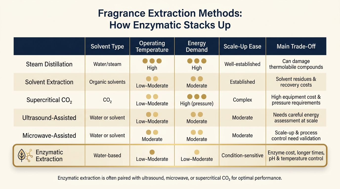 Enzymatic vs. Conventional Fragrance Extraction: Methods Compared