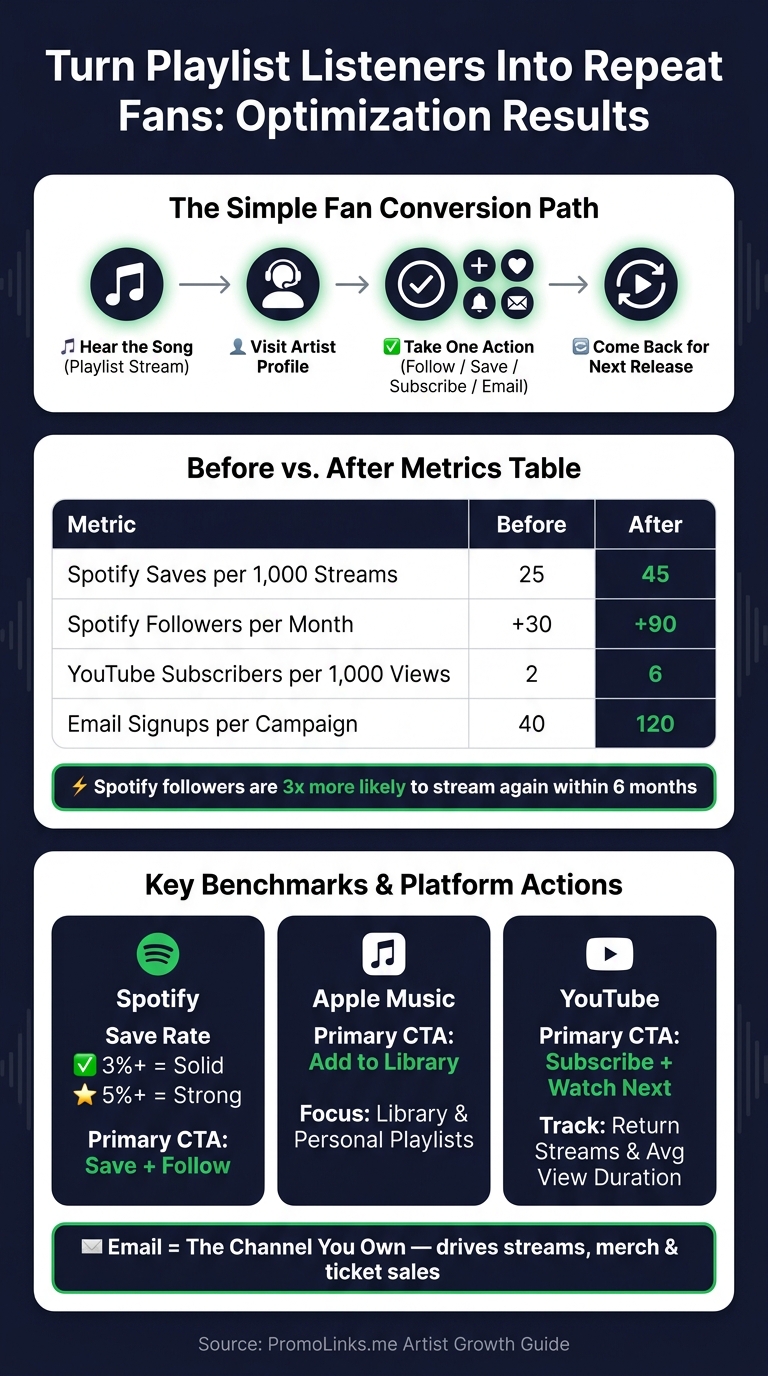 Playlist Listener Funnel: Before vs. After Optimization Results