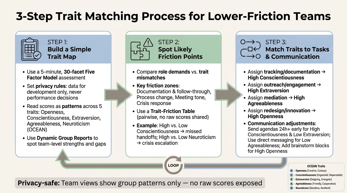 3-Step Trait Matching Process for Cross-Functional Teams