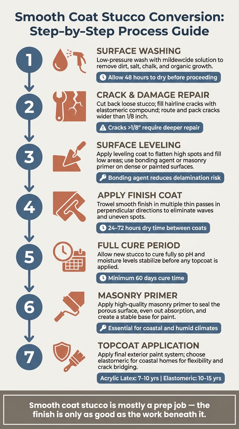 Smooth Coat Stucco Conversion: Step-by-Step Process Guide