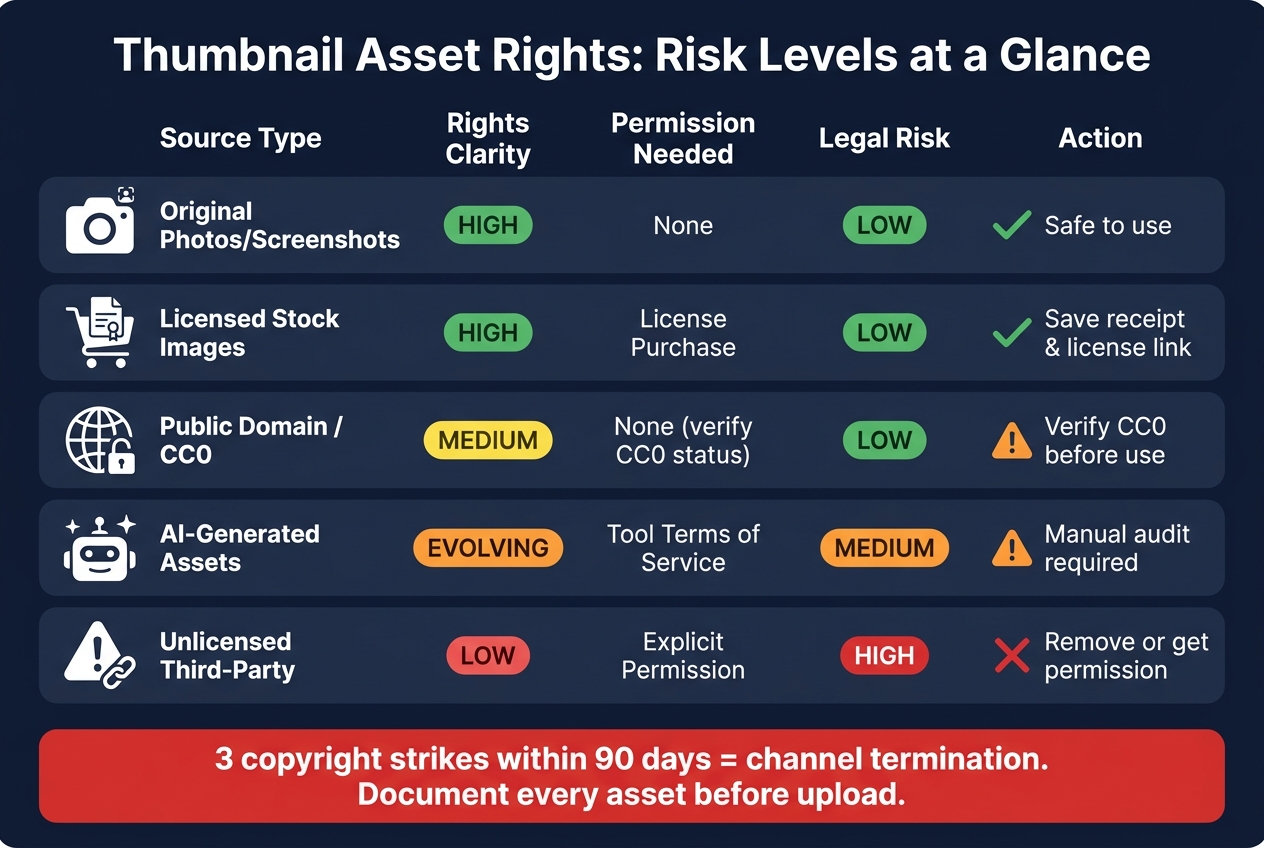 Thumbnail Asset Rights: Risk Levels at a Glance