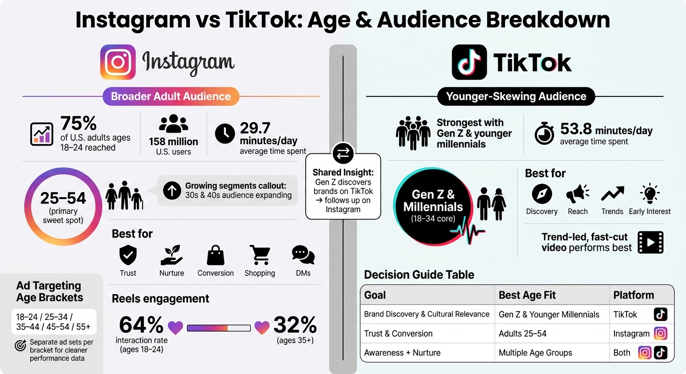 Instagram vs TikTok: Age Audience & Platform Comparison
