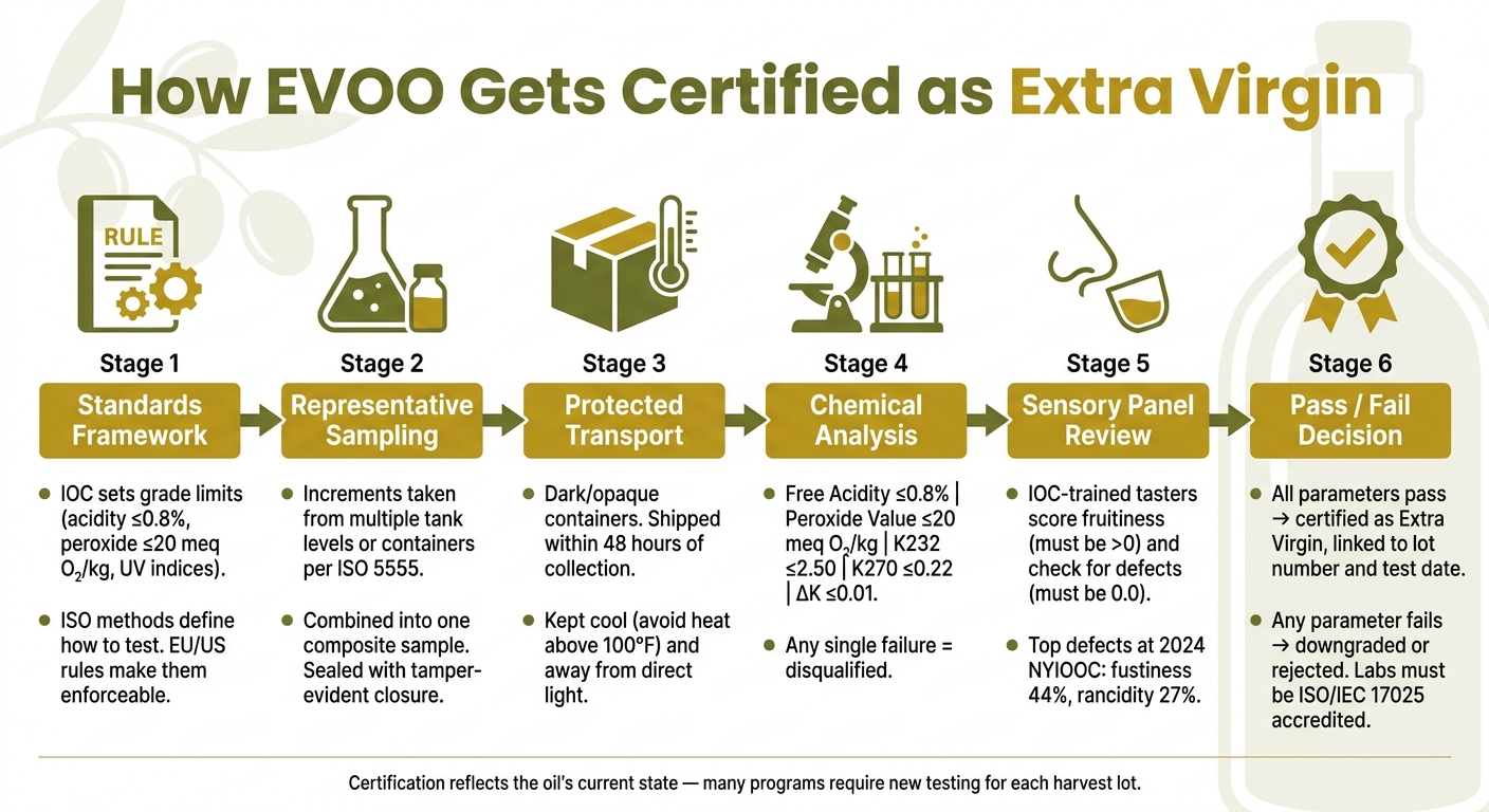 EVOO Certification Process: From Sample to Extra Virgin Status