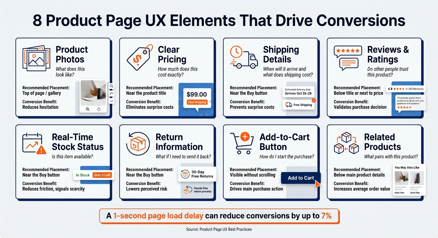 8 Product Page UX Elements That Drive Conversions