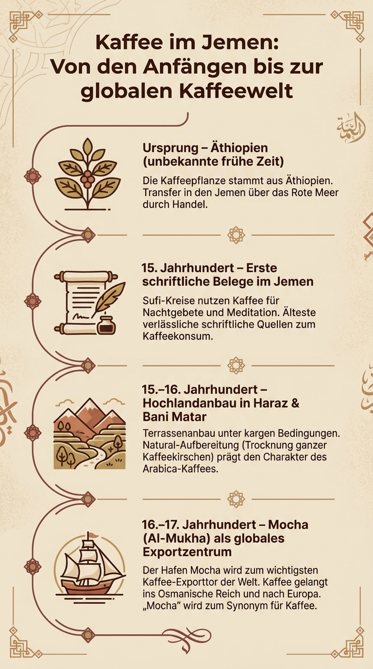 Kaffee im Jemen: Von den Anfängen bis zur globalen Kaffeewelt