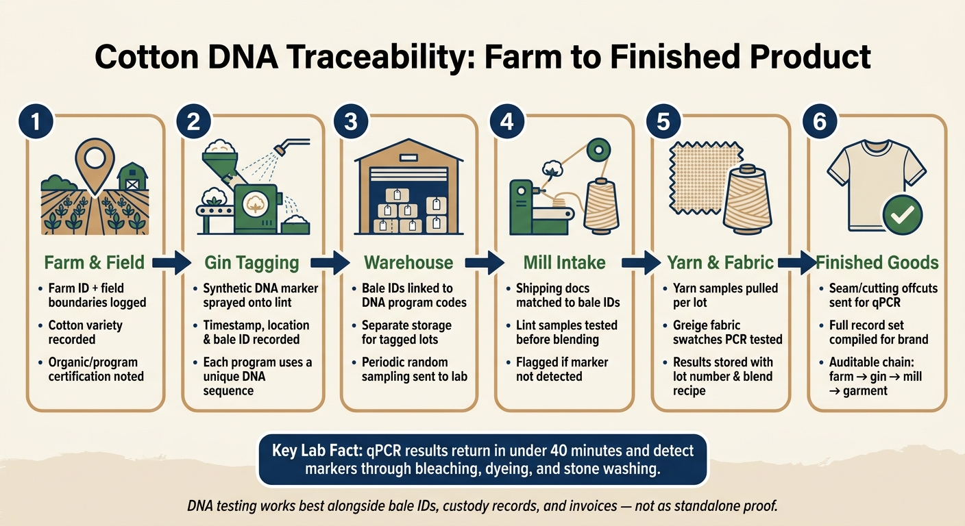 Cotton DNA Traceability: Farm to Finished Product Step-by-Step