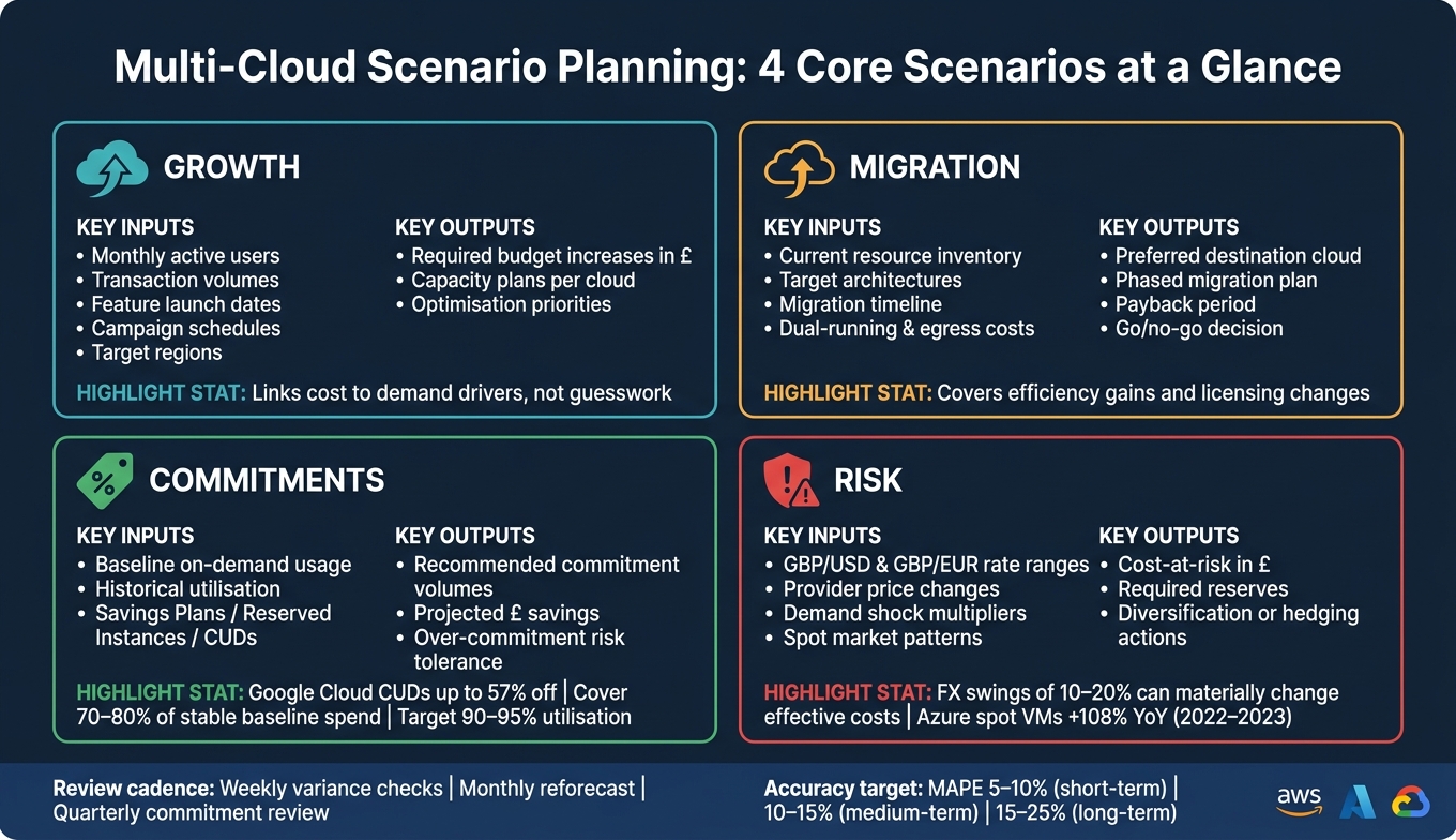 Multi-Cloud Scenario Planning: 4 Core Scenarios at a Glance