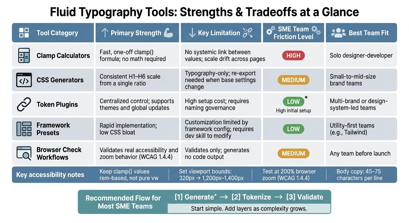 Fluid Typography Tools Compared: Speed, Control & Team Fit