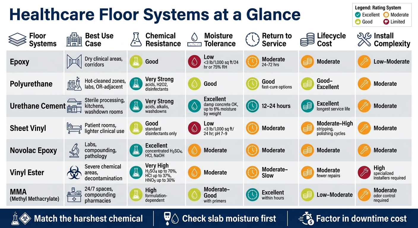 Acid And Alkali Resistance: Floor System Comparison 1 Healthcare Floor Systems: Chemical & Moisture Resistance Comparison