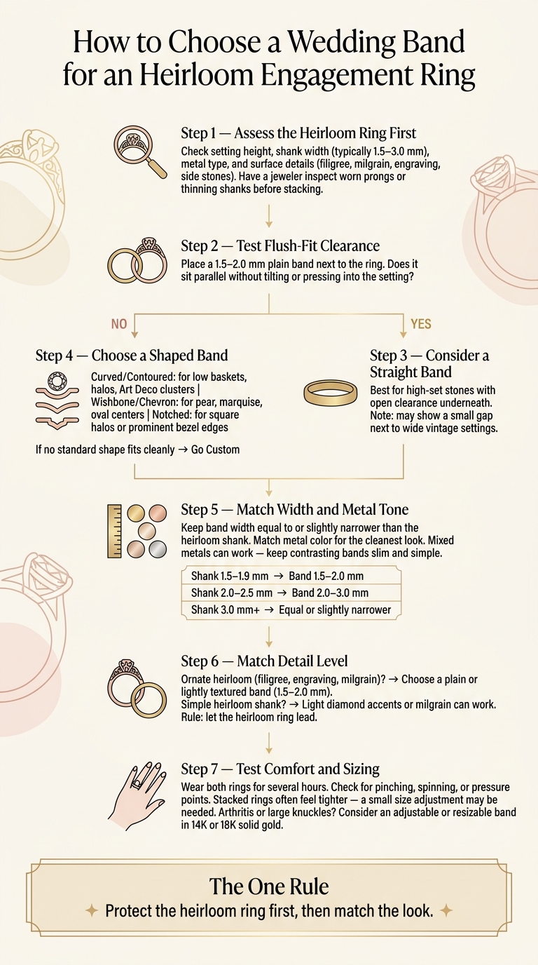 How to Choose a Wedding Band for an Heirloom Engagement Ring